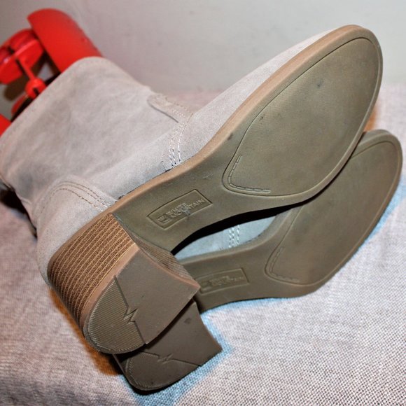 LN LADIES WHITE MOUNTAIN HIGH ANKLE BOOTS - 9 1/2M - TAN LEATHER. - Picture 6 of 8